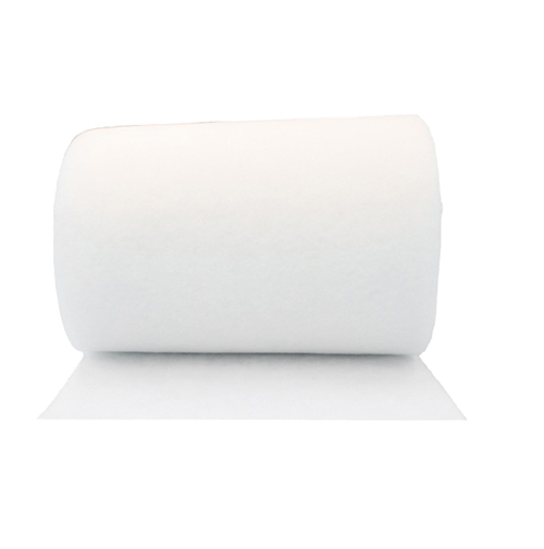 G4 primary filter cotton roll on white background