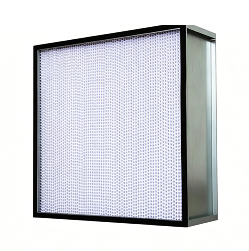 High-temperature separator HEPA filter on white background