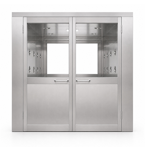 Cargo shower room cleanroom equipment on white background