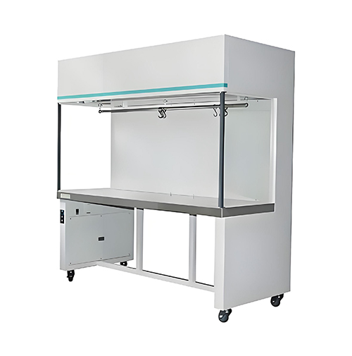 Clean bench worktable on white background