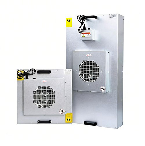 FFU fan filter unit on white background