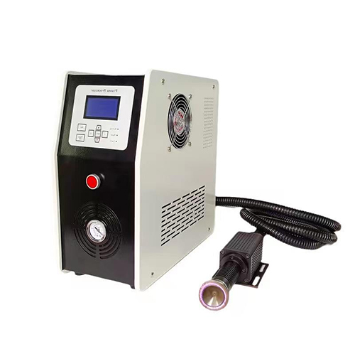Plasma corona surface treatment machine on white background