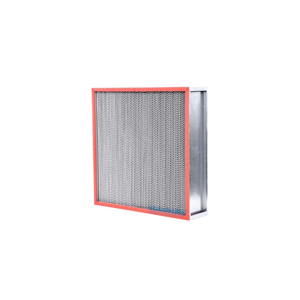 Separator HEPA filter on white background